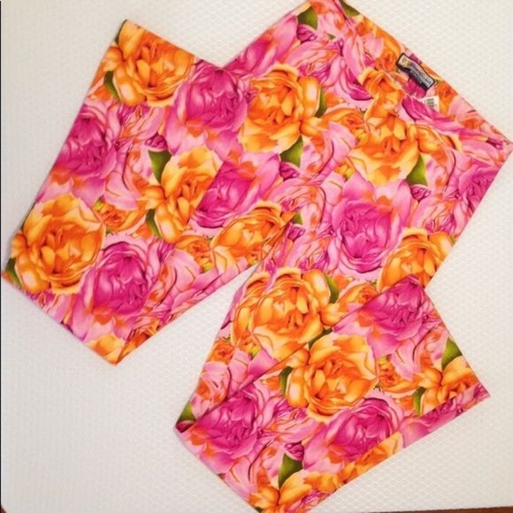 Blue Asphalt Stretch Floral Print Jean NWT - Picture 4 of 4